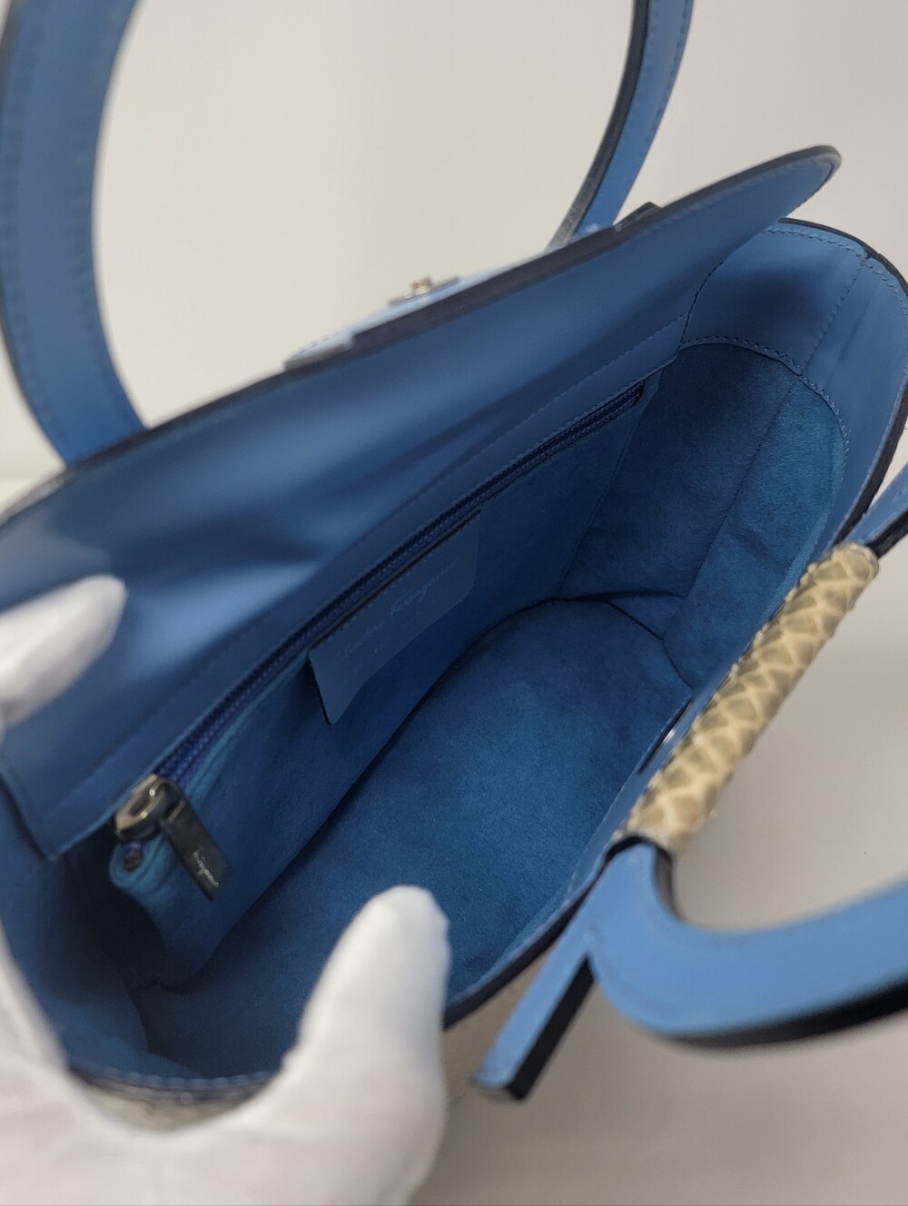 Salvatore Ferragamo Python Handbag - Picture 7 of 8